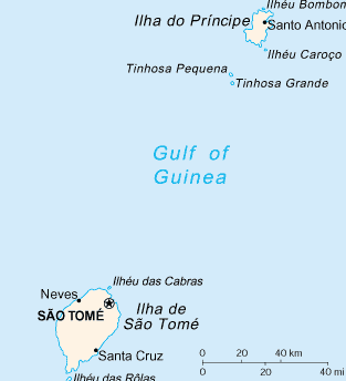 APRESENTAÇÃO DO PAÍS Características Geográficas A República Democrática de São Tomé e Príncipe, situada no Golfo da Guiné, e atravessada pela linha do Equador, é um Estado constituído por duas