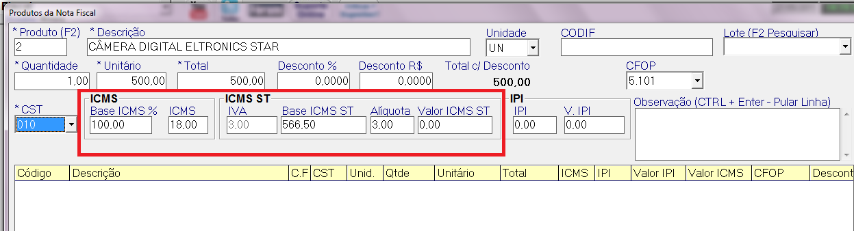 Registrar NF de produtos com ICMS ST No módulo Fiscal ao realizar o registro de uma Nota Fiscal,