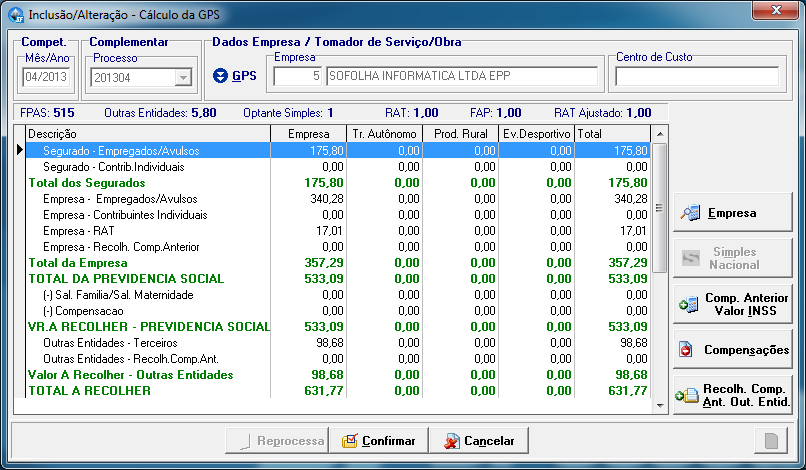 APURAÇÃO GPS