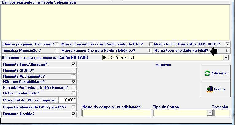 Dinâmica Sistemas Personalizados Ltda Apostila RAIS 2013 7 Na tela acima, Informações para RAIS (FILIAL), Deverá: - Ser preenchida caso tenha filiais que participam do PAT, código da Natureza