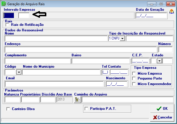 Dinâmica Sistemas Personalizados Ltda Apostila RAIS 2013 8 Selecione a opção ANUAIS, para geração do arquivo da RAIS.