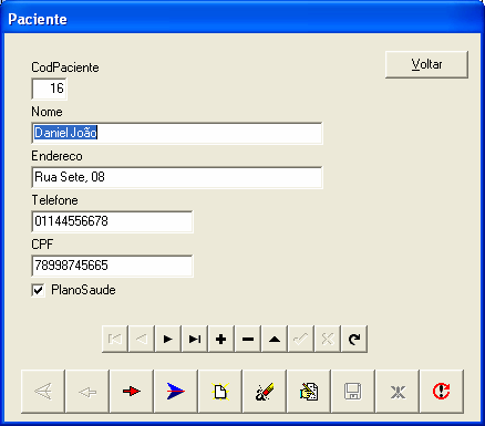 Figura 4 Formulário paciente