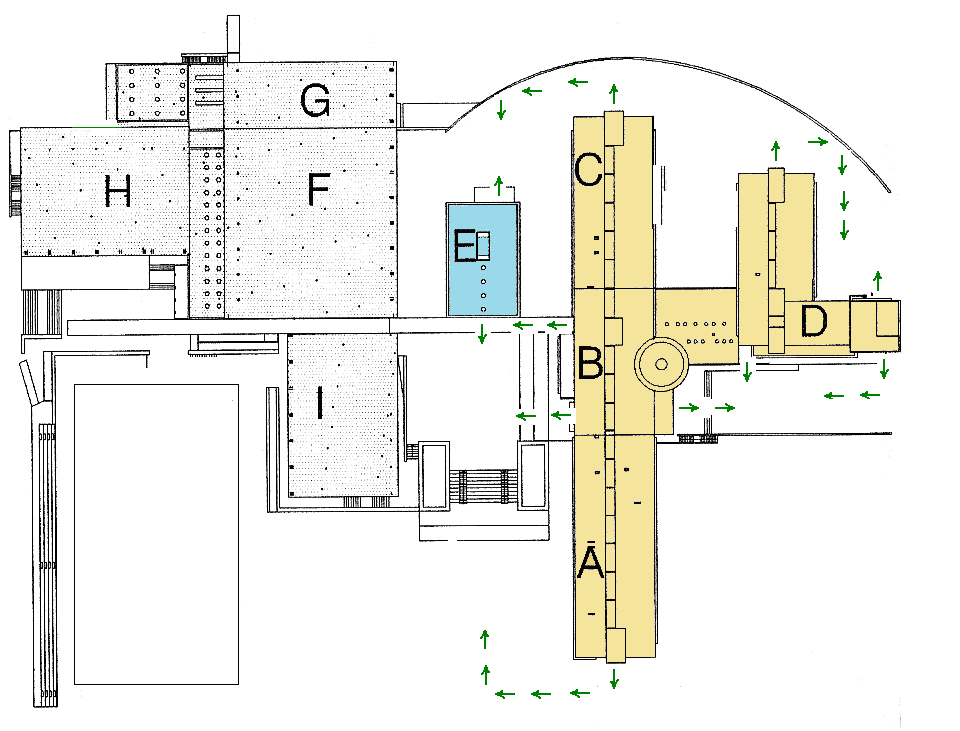 LC1 - Pátio de Entrada LC2 - Zona Relvada, junto ao auditório exterior LC3 - Pátio