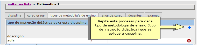 5.2. PASSO 2: Registar o(s) TIPO(S) DE METODOLOGÍA DE