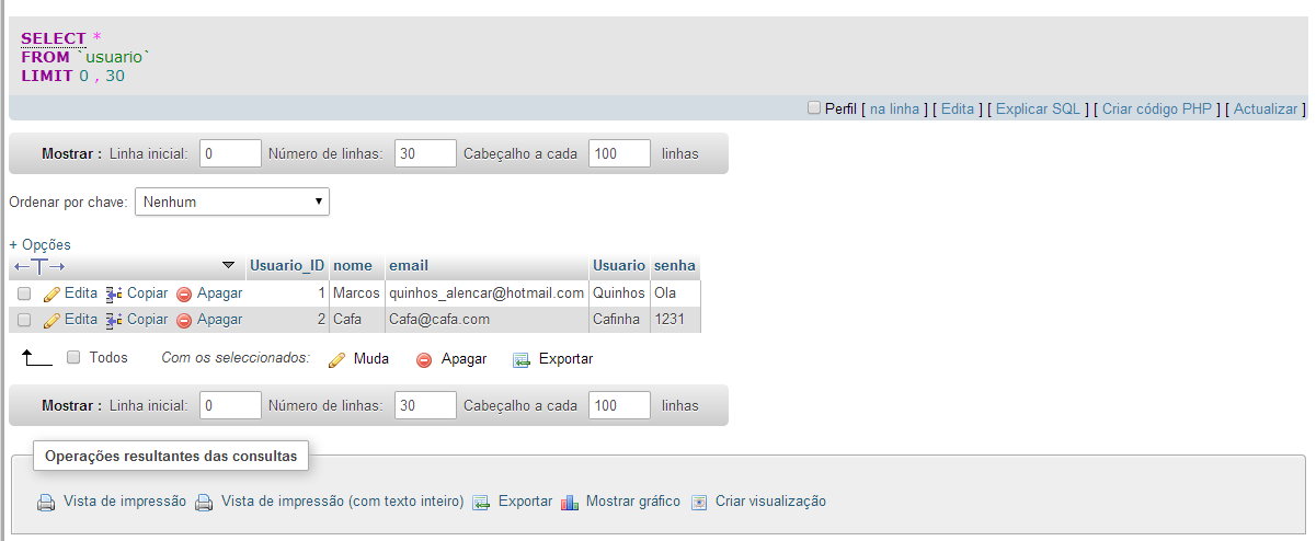 41 10. BANCO DE DADOS 10.1 Banco de Dados e Tabelas O DataBase of Student ou Banco de Dados do Estudante é uma das ferramentas que funcionará dentro do servidor.