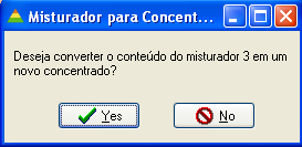 Conversão em Novo Concentrado O RLM Leite permite a conversão de parte dos ingredientes de uma formulação em um novo Concentrado, representando um sal mineral ou núcleo.