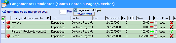 Novidades Versão 3.0 (Contas) 8 "Orçamento Previsto Padrão x Realizado no Mês ".