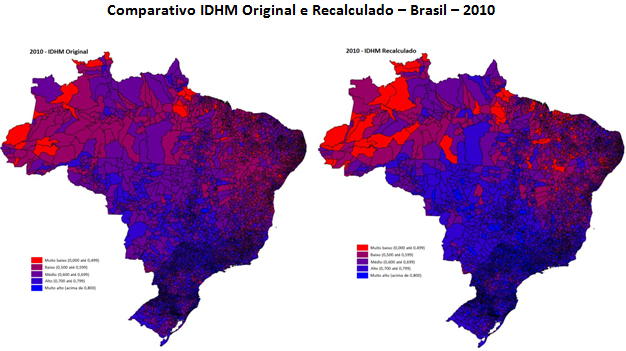 Índice de Desenvolvimento Humano dos municípios (IDH-M) Brasil
