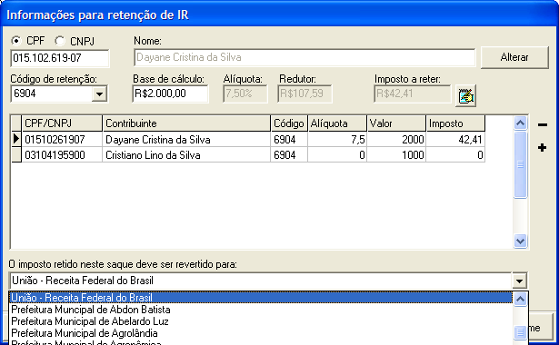 conta bancária do Estado ou Município, por meio do Sistema de Conta Única, que também enviará e-mail ao ente público, informando-o do depósito.