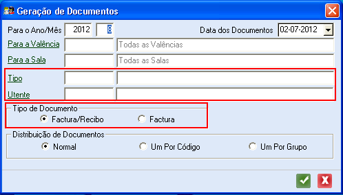 Como já foi referido anteriormente, na versão Silver foram introduzidos os conceitos de Fatura/Recibo, que substitui o conceito anterior de Recibos e um novo tipo de documento designado por Fatura.