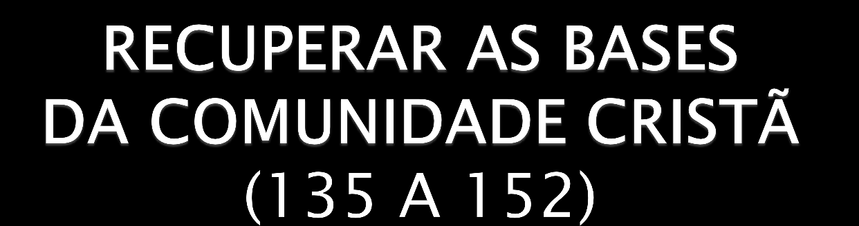 Viver na caridade: ser comunidade do Reino A Igreja é a comunidade da caridade. O amor ao próximo, radicado no amor de Deus, é um dever de toda a comunidade.