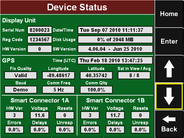 A Guia Diagnóstico é o local principal para questões relacionadas à solução de problemas do monitor 20/20, incluindo problemas no Monitor, nos Smart Connectors (SC 1/SC 2), em até 64 linhas, bem como