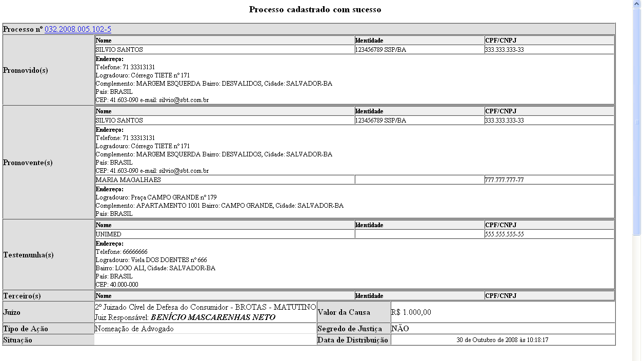 Se desejar inserir outros arquivos, repita os passos anteriores.