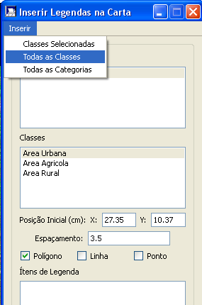 OBS: Para inserir legenda, é necessário ter no SPRING, as classes temáticas criadas. 23.