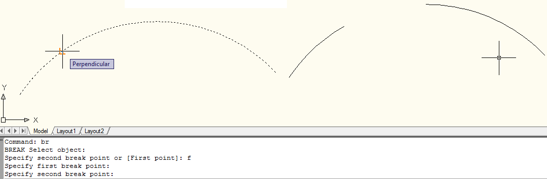 18.12. BREAK Acesso MODIFY> Break Modo Simplificado: BR (via Teclado) Podemos quebrar linhas, retângulos, com exceção de círculos.