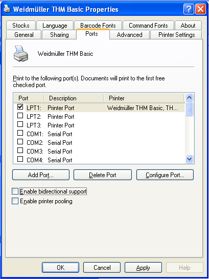 THM Basic 300 Referência da peça - 1276230000 Instalar programa de controlo da impressora O programa de controlo da impressora suporta Win 2000, XP, Vista e Win 7 (32-Bit).