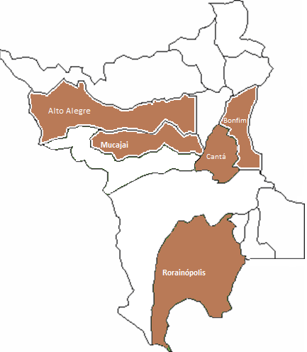 igual ou superior a 100 mil metros cúbicos. Nesse sentido, é possível observar 1 polo madeireiro em Roraima dos 71 existentes na Amazônia legal, conforme Pereira et al (2010).