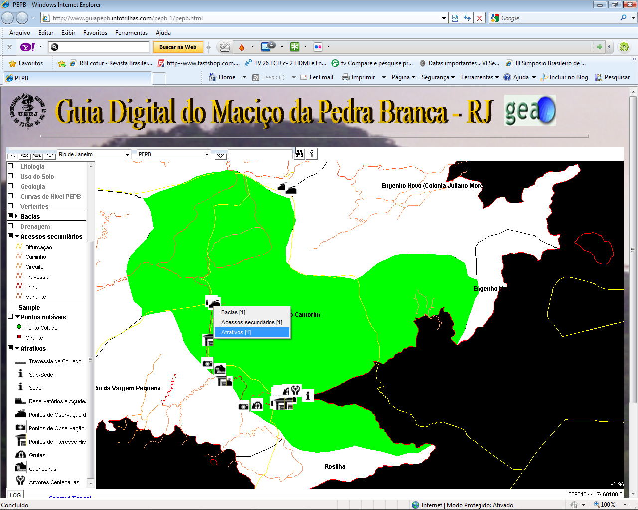 Tema 3 - Geodinâmicas: entre os processos naturais e socio-ambientais Para que se tornasse mais eficiente o trabalho de criação das informações básicas - correção da BDG (ajustes nos mapas temáticos)