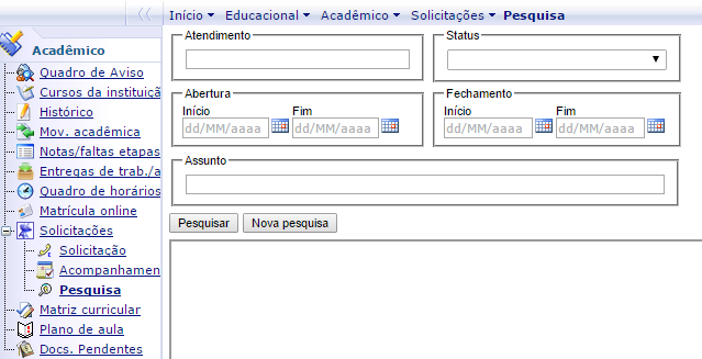 13.2 Acompanhamento No item Acompanhamento, é possível realizar o acompanhamento da situação dos protocolos. 13.