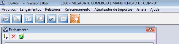 Fechamento Nesta tela, vamos realizar o fechamento para gerar o boleto ou recibo, após executado, o sistema vai gerar a