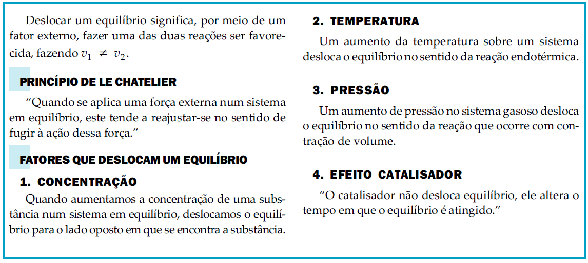 Numa mistura desses gases em equilíbrio, a cor visível é, portanto, a cor castanha, mas esta pode clarear ou escurecer, conforme o equilíbrio é deslocado.