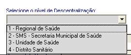 Descentralização de Bases Informar a configuração correta da