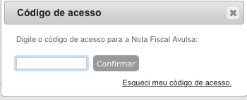 22 O código de acesso será enviado para o e-mail informando pelo remetente quando da emissão do documento. No caso de perda do código ou do não recebimento do e-mail (AntiSpam, caixa postal cheia etc.