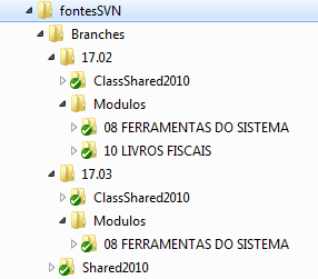 Página 1 de 9 1. ESTRUTURAS 1.1. ESTRUTURA DO SERVIDOR SVN: 2.