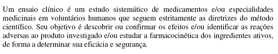 O Que é Ensaio Clínico?