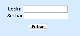 3. Autenticação de Usuários Para inserir os dados o usuário deverá clicar no item Preencher, então aparecerá a seguinte tela: Figura 2 Tela de autenticação de usuários O login e a senha fornecidos