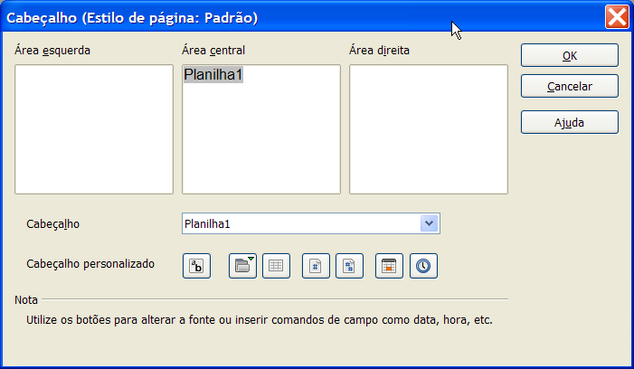 22.3. Plano de fundo Na guia Plano de fundo, é possível aplicar um plano de fundo aos dados da planilha. Esse plano de fundo só será visualizado no Visualizar página. 22.4.