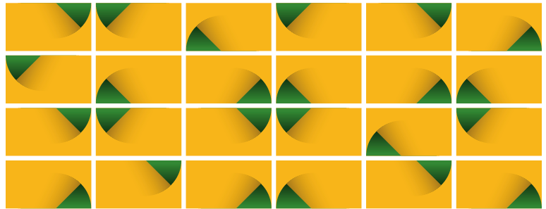 GRAFISMOS Exemplos de mosaicos com áreas de cor: Grafismos Brasil Beyond como mosaico com áreas de cor: 1 Os grafismos