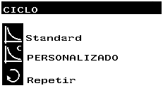 Com as setas opte, ou não, pela conservação dos alimentos após a finalização do Ciclo, seguido de. Determine a que temperatura o pretende fazer, se for o caso. Pressione para avançar.