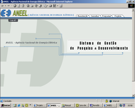 Sistema de Gestão de P&D (on-line) Introdução O Sistema de Gestão de Pesquisa e Desenvolvimento on-line tem como objetivo principal otimizar o processo de avaliação e acompanhamento dos projetos