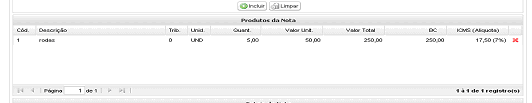 Código: Código do Produto. Dado interno da empresa. Não existindo, devese preencher com 001, 002, 003, etc. Descrição: Ex. Caixa plástica.