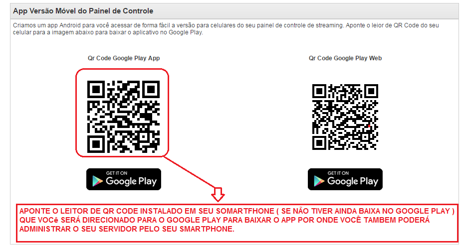 51) APP VERSÃO MÓVEL : Criamos um app Android para você acessar de forma fácil a versão para celulares do seu painel de controle