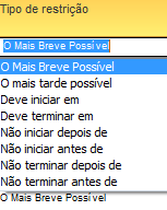 Métrica 5 Restrições Rígidas (Inflexível / Semiflexível) (Tarefas com