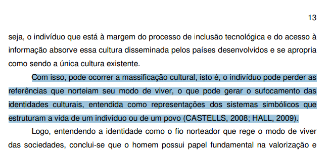 Nesse tipo de citação, o sobrenome do autor e ano de publicação devem ser citados e quando possível citar a página da