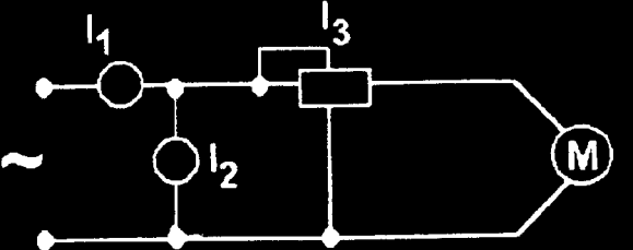 17. Os intrumentos de medição I 1, I 2, I 3 representam, respectivamente, a ligação de: a) ( ) frequencímetro, voltímetro, amperímetro; b) ( ) fasímetro,