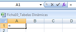 Pode alterar manualmente a largura de uma coluna ou a altura de uma linha: 1) Com o rato entre colunas até surgir o símbolo, 2) Clique e arraste até a largura pretendida; 3) Largue o botão do rato O