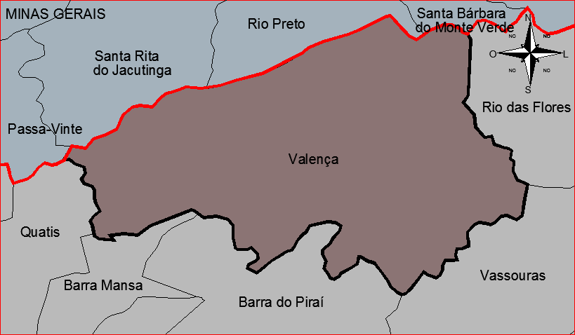 Plano Municipal de Saneamento Básico Valença/RJ 29 2. CARACTERIZAÇÃO MUNICIPAL O Município de Valença possui área de unidade territorial de 1.304,77 km² está localizado na região Sul Fluminense.