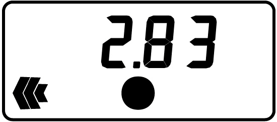 mancolossoevocarro_internet_r03.doc 42 Em 2.81Km aparece no visor de cima a indicação de entrada para esquerda e 1 setinhas indicando que a entrada está a 20 metros Em 2.