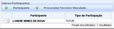 Para realizar a inclusão de outros nomes, siga o procedimento abaixo: 1º Passo: Escreva o nome no campo indicado clique em e Os registros de outros nomes ficarão disponíveis na tabela Outros Nomes A