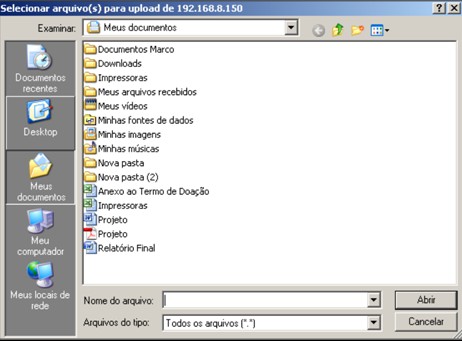 4º Passo: Selecionado o arquivo, clique no botão receberá o arquivo Caso deseje excluí-lo, clique em O sistema 5º Passo: Para gravar o anexo recebido, clique em Para incluir novos documentos em PDF,