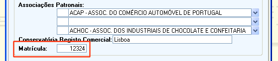 Foi criado o campo para o Código da Tabela de Actividades para os trabalhadores por conta própria.