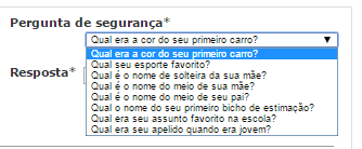 Em Senha atual* (1), informe a senha recebida no e-mail; Em Nova Senha* (2), obedecendo o tamanho mínimo para a senha de 8 caracteres, criaremos uma nova senha; Para o campo Confirmação da Nova