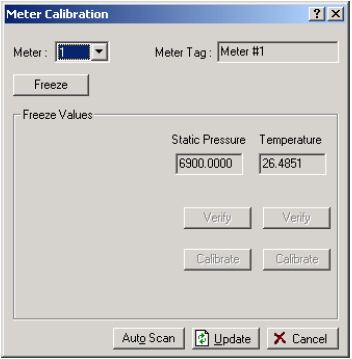 Figura 10-4: Calibração de Medidor tipo Turbina (ROC809) Figura 10-5: Calibração de Medidor (FloBoss 103) 1.