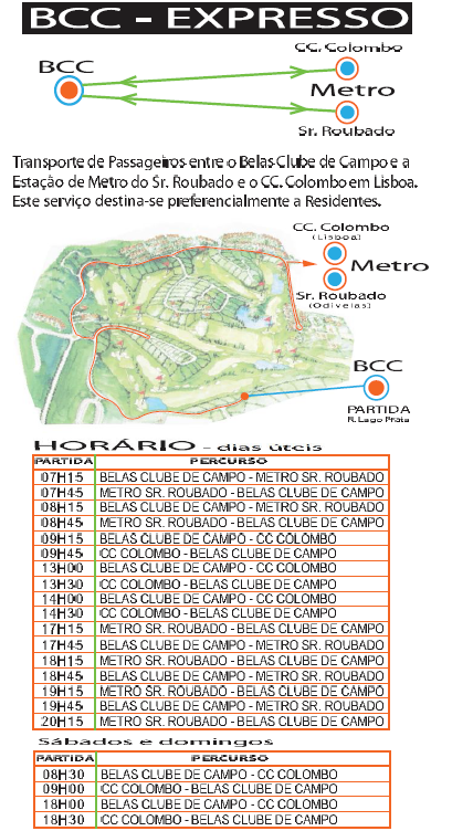 O BCC oferece diversas amenidades locais, tais como o Club House, o Golfe, o Spa, o Health Club, o Centro de Lazer, entre outras, que conjuntamente com as medidas adoptadas na mobilidade de baixo