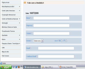 centros de referencia- - Fale conosco 2009: SIG Telerede BLH- Tel@ rblh: