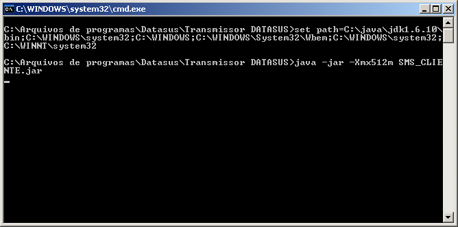 Possíveis Problemas 1) Caso o Transmissor não apareça ao clicar sobre o ícone criado em sua área de trabalho, verifique com sua equipe técnica se o Java (JRE) está instalado corretamente em seu